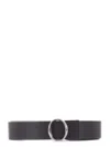 Orciani Reversible Belt In Ebano/nero