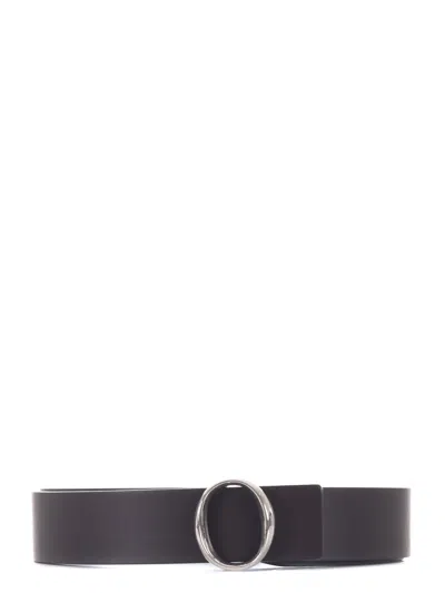 Orciani Reversible  Belt In Ebano/nero