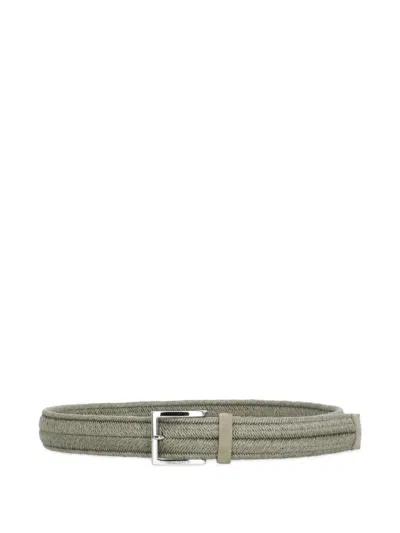 Orciani Rope Elast Woven-design Belt In Transparent