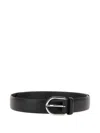 Orciani Round Buckle Belt In Black