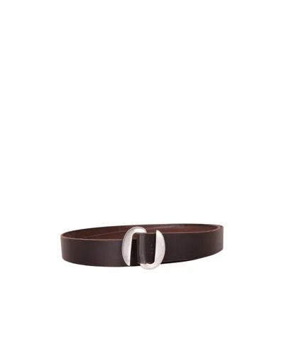 Orciani Rounded Buckle Belt In Pink