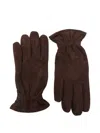 Orciani Ruched Gloves In Brown