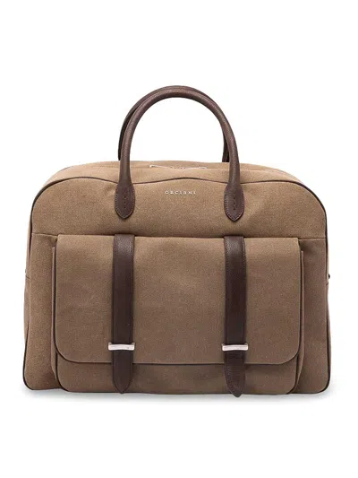 Orciani `safari` Holdall In Brown