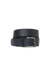 Orciani Saffiano Basic Belt In Blue