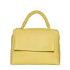 Orciani Scooby Leather Shoulder Bag With Woven Handle
