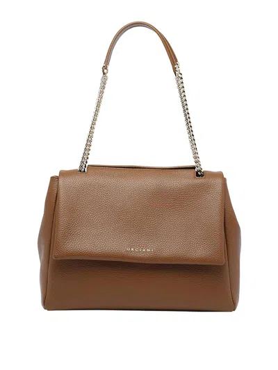 Orciani Sella Medium Sveva Sense Shoulder Bag In Brown