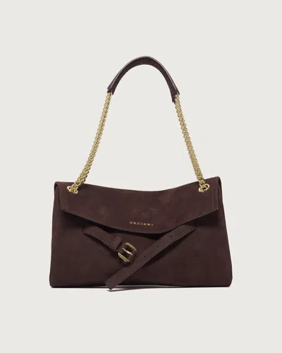 Orciani Shoulder Bag B02240-nab In Burgundy (bry)
