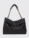 Orciani Chain-strap Pebble-leather Shoulder Bag In Black