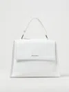 Orciani Logo Top-handle Tote In White