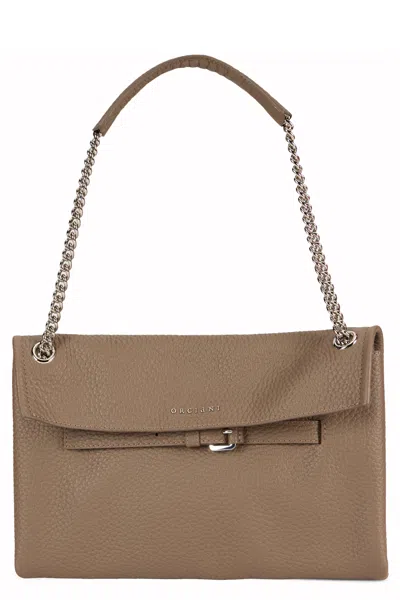 Orciani Shoulder Bag Venus Nabucco Small In Leather In Brown