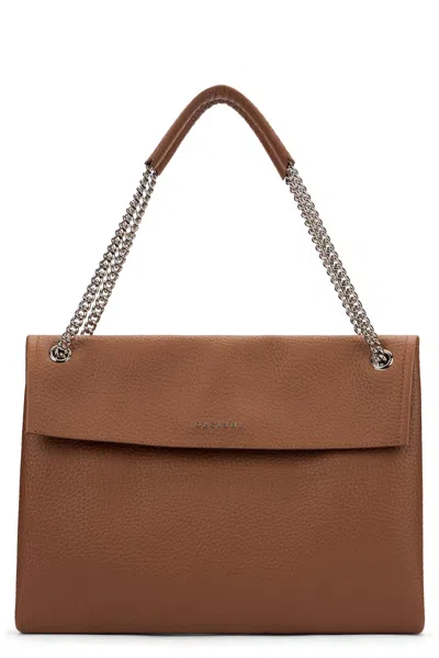 Orciani Shoulder Bag Venus Soft Medium In Leather In Brown