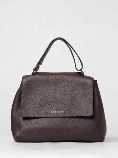 Orciani Shoulder Bag Woman Color Burgundy In Brown