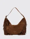 Orciani Isola Fringed Suede Bag In Brown