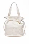 Orciani Shoulder Bucket Bag - White In White