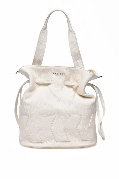 Orciani Shoulder Bucket Bag - White