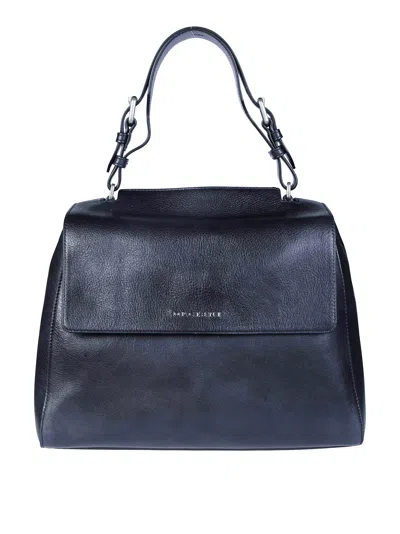 Orciani Sleek Mini Crossbody Bag In Black