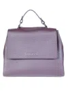 Orciani Small Structured Textured Leather Shoulder Bag In Pattern