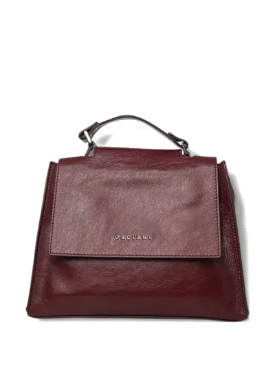 Orciani Small Sveva Gotham Shoulder Bag In Red
