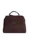 Orciani Small Sveva Shoulder Bag In Brown