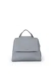 Orciani Small Sveva Soft Bag In Textured Leather