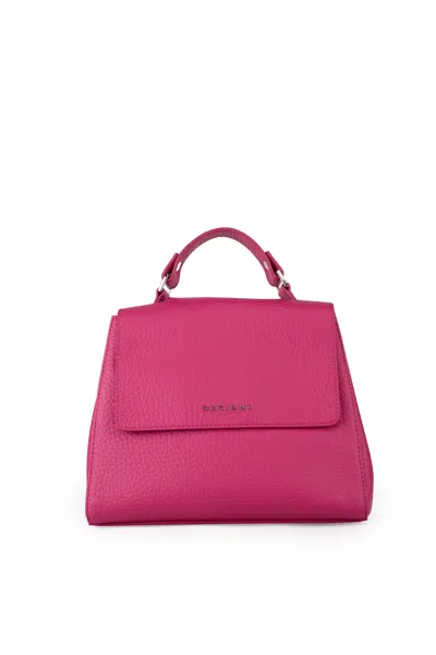 Orciani Small Sveva Soft Bag In Textured Leather