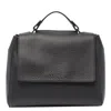 Orciani Small Sveva Soft Handbag In Black