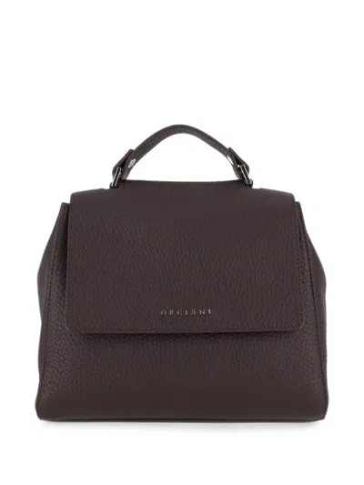 Orciani Small Sveva Soft Leather Handbag In Red