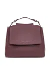 Orciani Small Sveva Soft Leather Tote Bag In Red