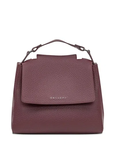 Orciani Small Sveva Soft Leather Tote Bag In Red
