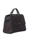Orciani Small Sveva Soft Shoulder Bag In Black