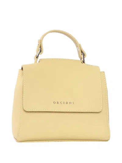 Orciani Small Sveva Soft Top-handle Tote Bag In Yellow