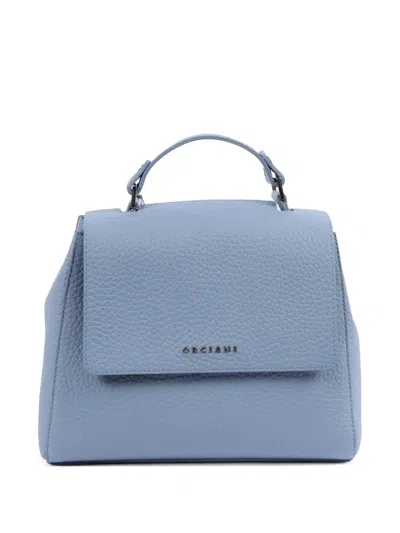 Orciani Small Sveva Soft Tote Bag In Blue