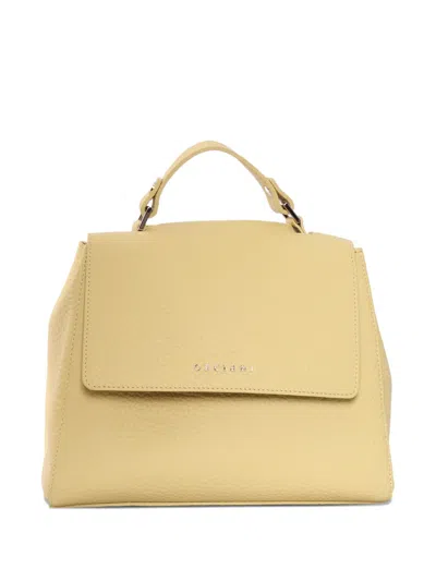 Orciani Small Sveva Soft Tote Bag In Yellow