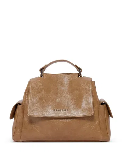 Orciani Small Sveva Stark Tote Bag In Neutral