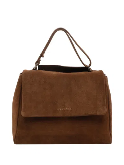 Orciani Small Sveva Tote Bag In Brown
