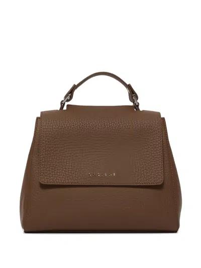 Orciani Small Sveva Tote Bag In Brown