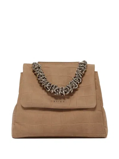 Orciani Small Sveva Twilight Tote Bag In Neutral