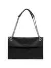 Orciani Small Venus Leather Shoulder Bag In Black