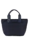 Orciani Logo-patch Shoulder Bag In Blue