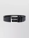 Orciani Smooth Leather Belt Adjustable Length In Black