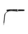 Orciani Smooth Leather 'bus' Belt In Black