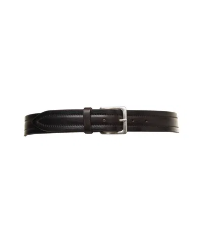 Orciani Smooth Leather 'bus' Belt In Brown