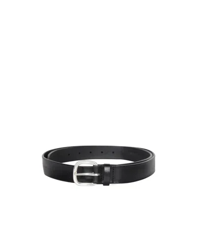 Orciani Soft Black Leather Belt