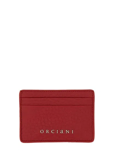 Orciani Soft Card Holder In Red