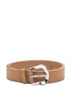 Orciani Soft Classical Belt In Brown