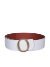 ORCIANI SOFT DOUBLE BROWN/WHITE BELT