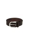 Orciani Soft Leather Belt In Brown