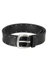 Orciani Soft Micro-studs Belt In Black