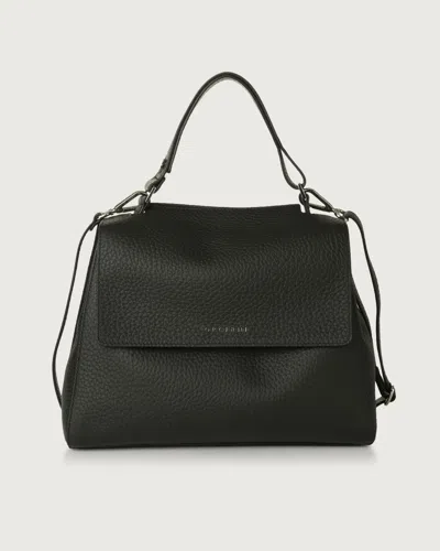 Orciani Soft Mini Shoulder Bag In Black