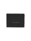 Orciani Soft Small Leather Envelope Wallet In Black